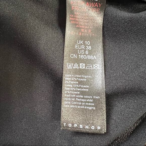 Topshop Cheetah Print Mini Bodycon Mob Wife Party Cocktail Dress Petite Size 6 - Picture 6 of 6